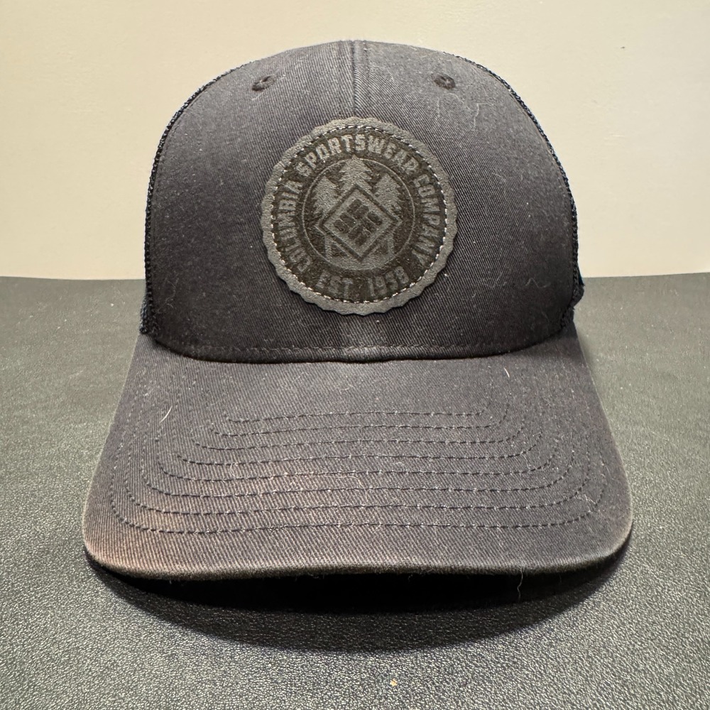 Columbia Hat Cap Black Mesh Sportswear Fitted OSFM Gorpcore Casual Camp Hike